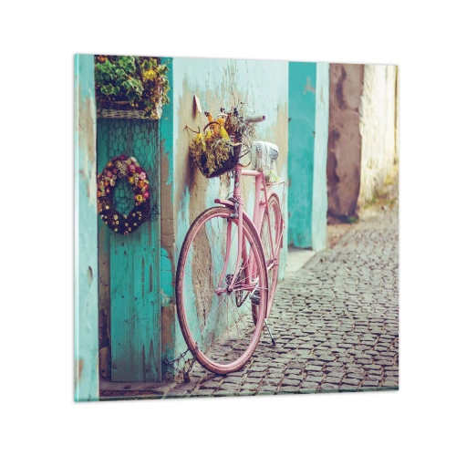 Obraz na szkle - Zaraz wracam - 60x60 cm