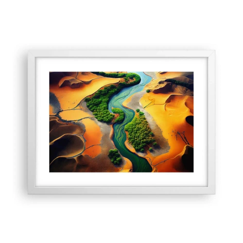 Plakat w białej ramie - Życiodajna rzeka - 40x30 cm
