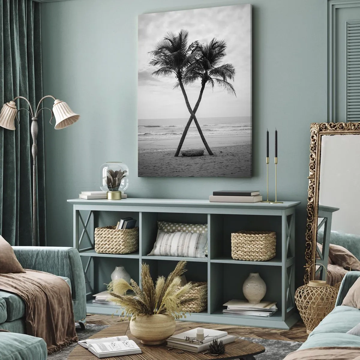 Obraz na płótnie - Czuła obecność - 55x100 cm