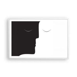 Plakat w białej ramie - Jedność przeciwieństw - 91x61 cm