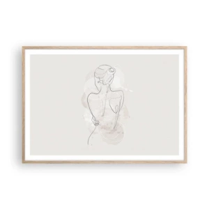 Plakat w ramie jasny dąb - Jak czuły instrument - 100x70 cm