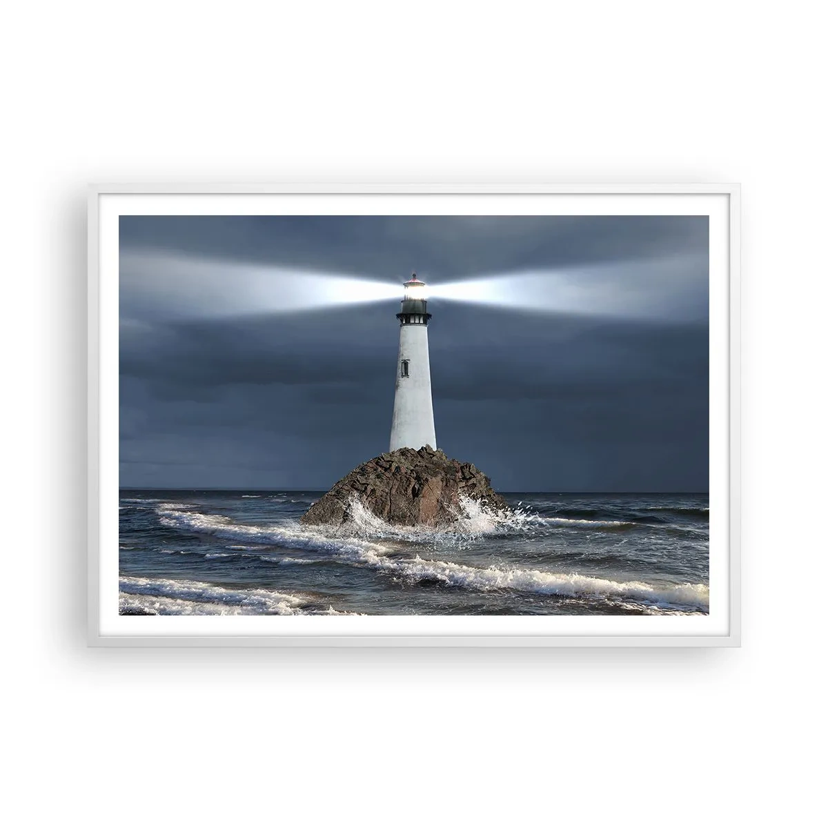 Plakat w białej ramie - Tu…tu…tutaj! - 100x70 cm