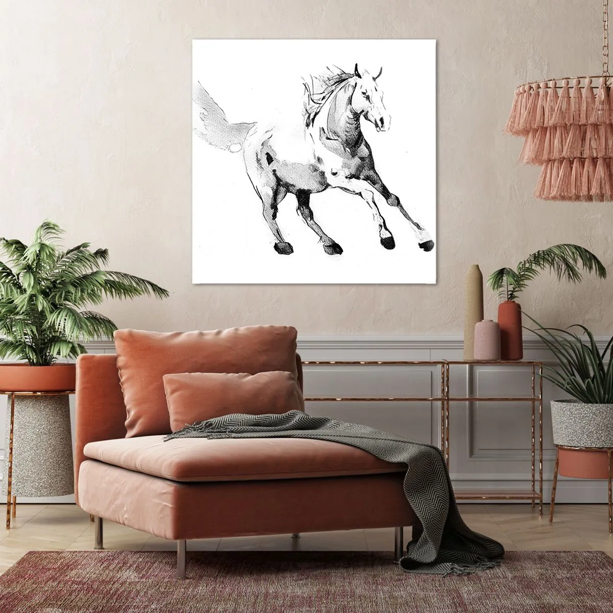 Obraz na płótnie - Nieujarzmiona dusza - 40x40 cm