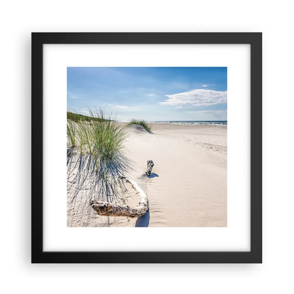 Plakat w czarnej ramie - Najpiękniejsza? Bałtycka - 30x30 cm