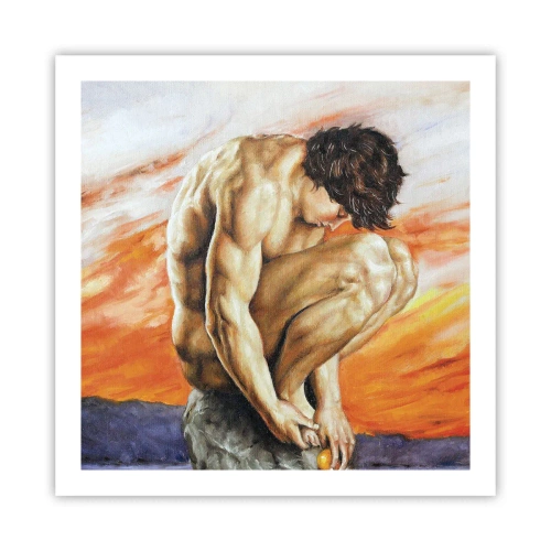 Plakat - Zatopiony w sobie - 60x60 cm