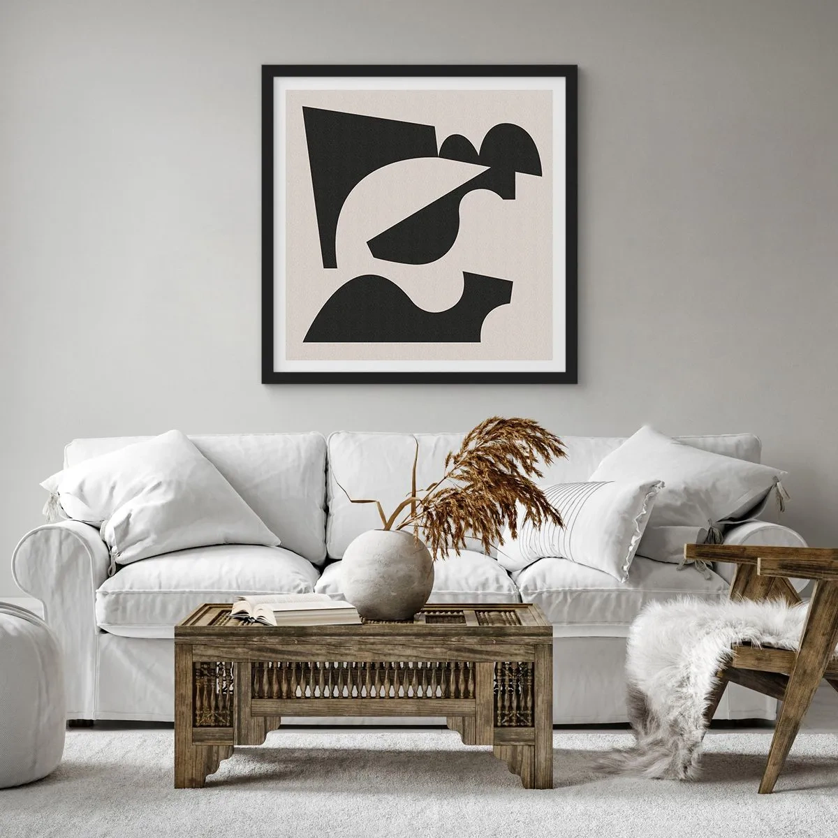 Plakat w czarnej ramie - Do samodzielnego składania - 60x60 cm