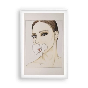 Plakat w białej ramie - Symbol elegancji i piękna - 61x91 cm