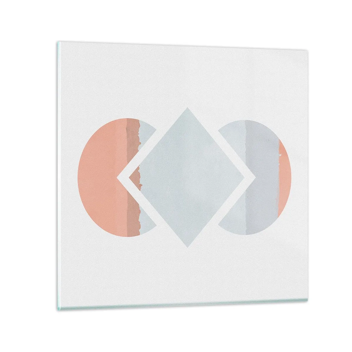 Obraz na szkle - Sytuacja jest jasna - 70x70 cm