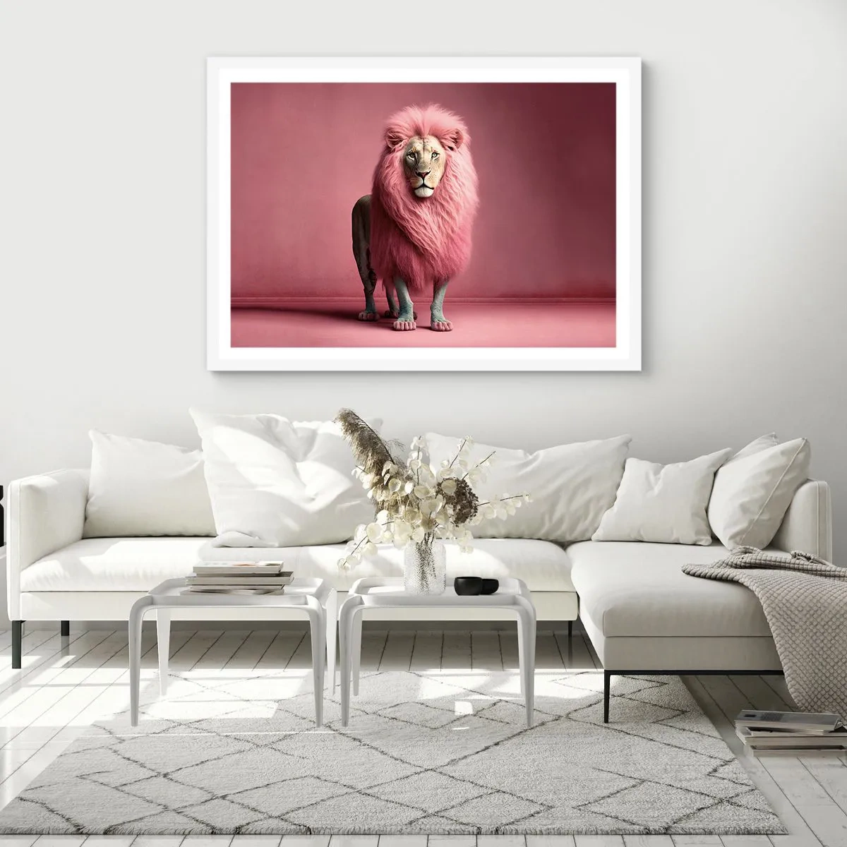 Plakat w białej ramie - I już się nie boisz - 100x70 cm