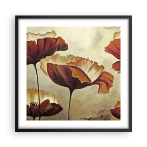 Plakat w czarnej ramie - Łąki łan - 50x50 cm