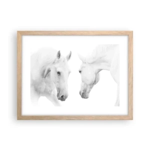 Plakat w ramie jasny dąb - Czy to jest przyjaźń…? - 40x30 cm