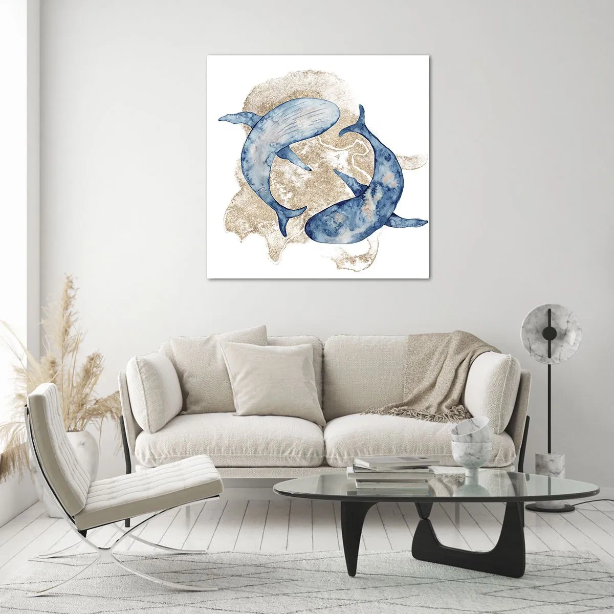 Obraz na szkle - Przyjaźń czy kochanie? - 60x60 cm