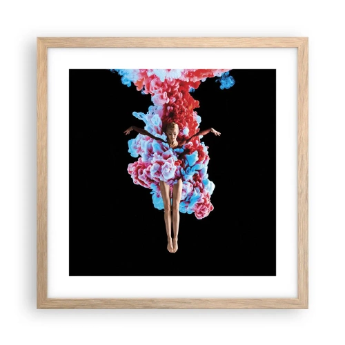 Plakat w ramie jasny dąb - W pełnym rozkwicie - 40x40 cm