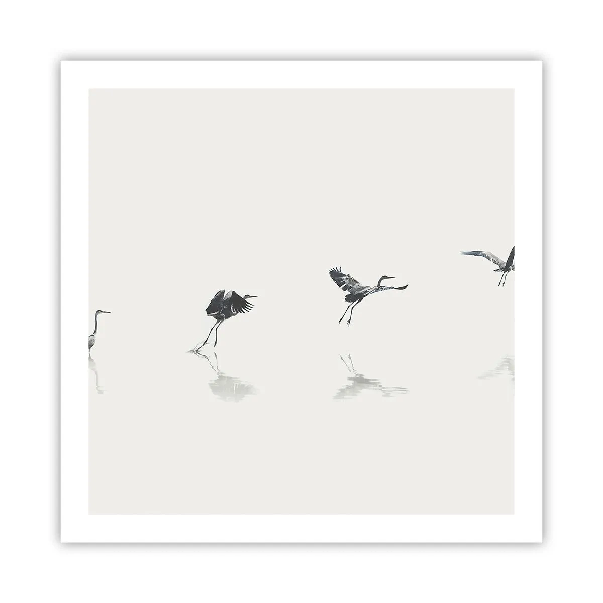 Plakat - Cztery proste kroki - 60x60 cm