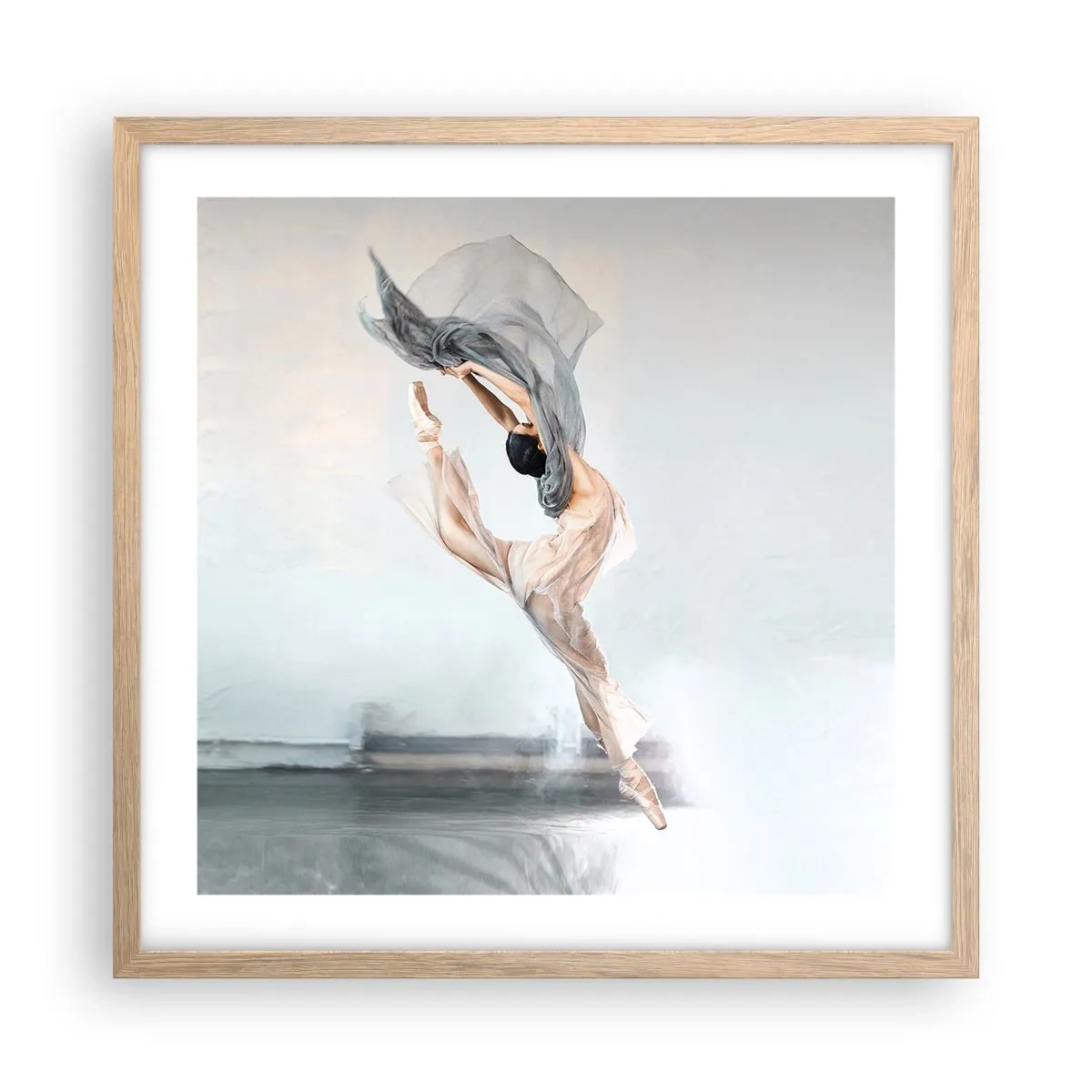 Plakat w ramie jasny dąb - W tanecznym uniesieniu - 50x50 cm