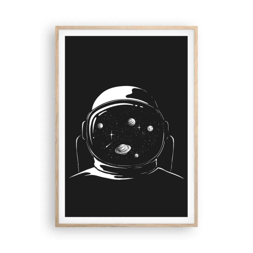 Plakat w ramie jasny dąb - Niezły widok - 70x100 cm