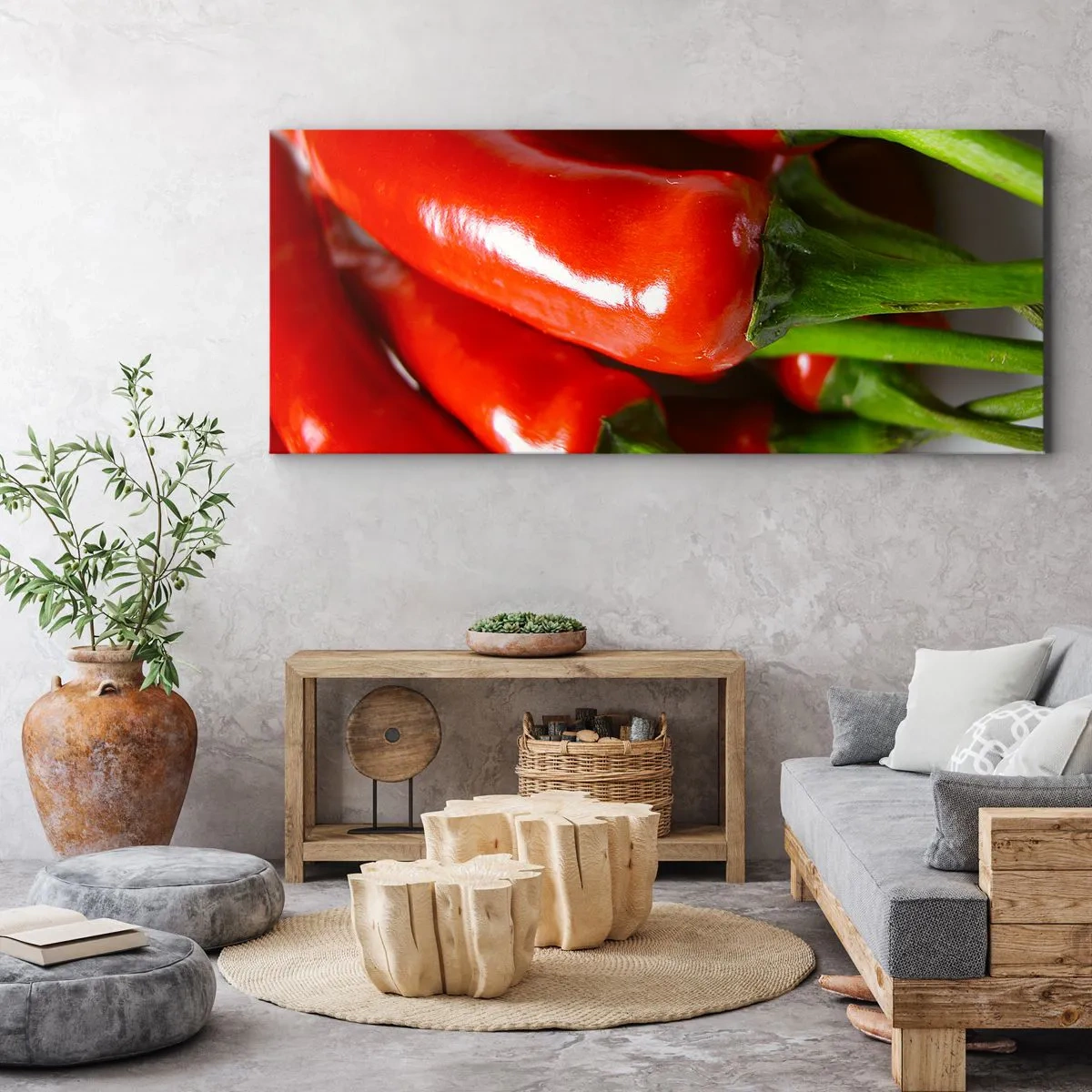 Obraz na płótnie - Soczyste, błyszczące, gładkie - 90x30 cm