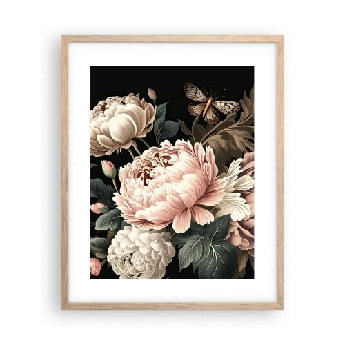 Plakat w ramie jasny dąb - W barokowym stylu - 40x50 cm