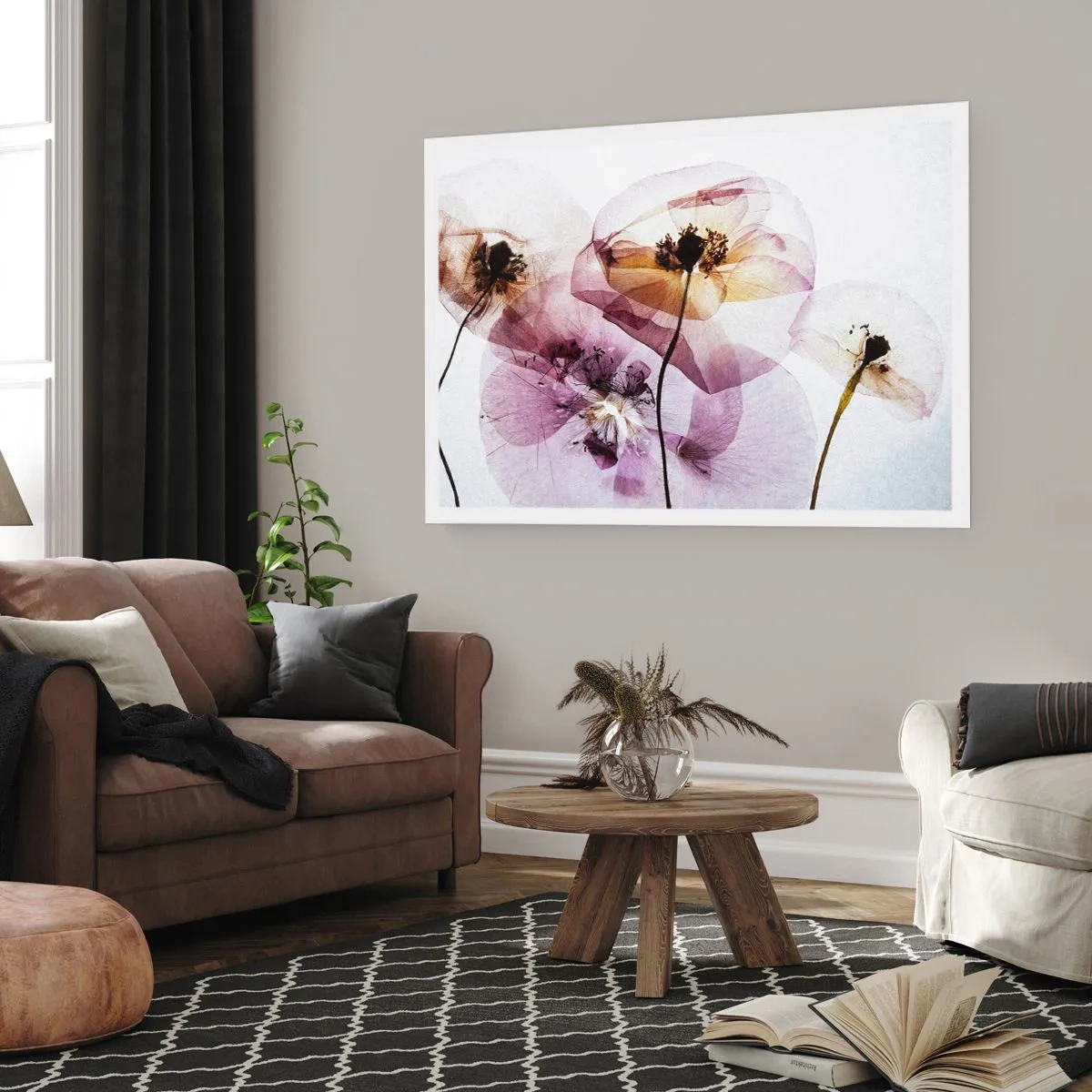 Plakat - Kwiatów ciała przezrocze - 70x50 cm