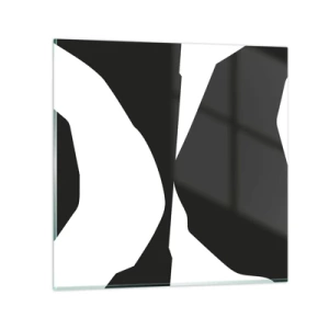 Obraz na szkle - Pozytyw -negatyw - 40x40 cm