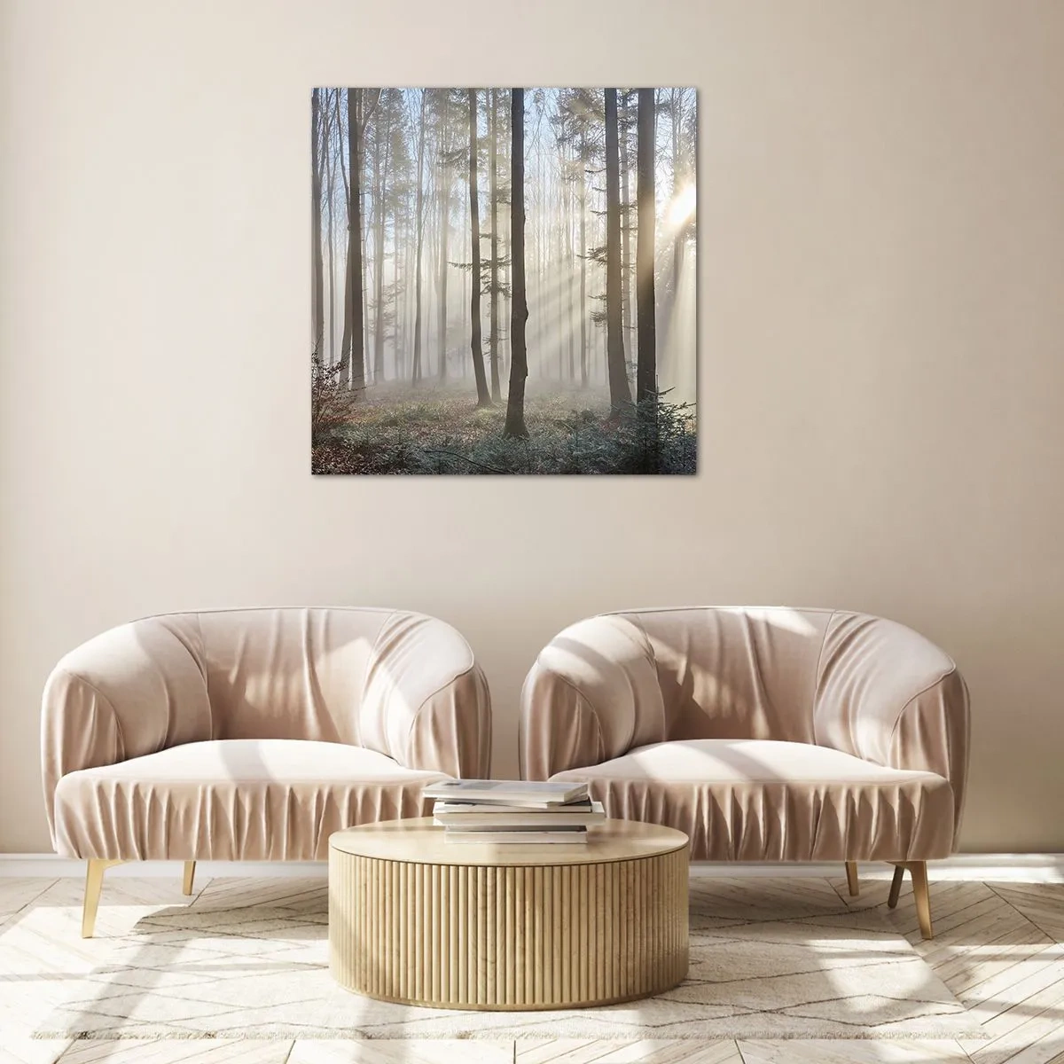 Obraz na szkle - Mgła też się zbudziła - 40x40 cm