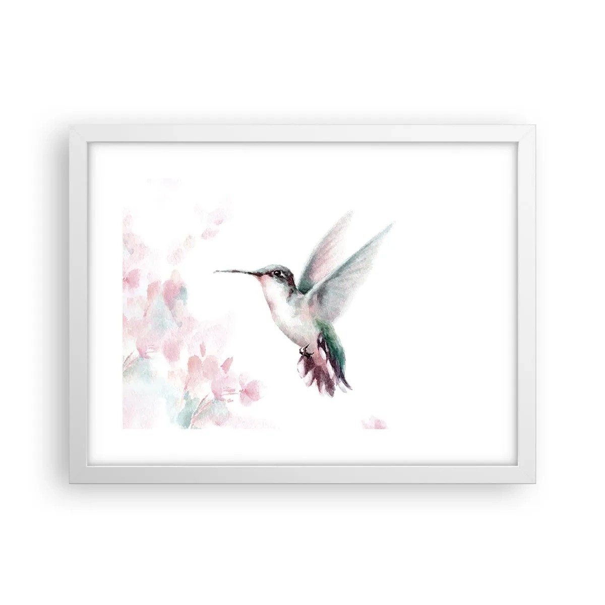 Plakat w białej ramie - Zatrzymany w trzepocie - 40x30 cm