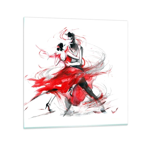 Obraz na szkle - Tango - rytm namiętności - 60x60 cm