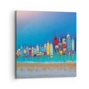 Obraz na płótnie - Z lotu ptaka - 70x70 cm