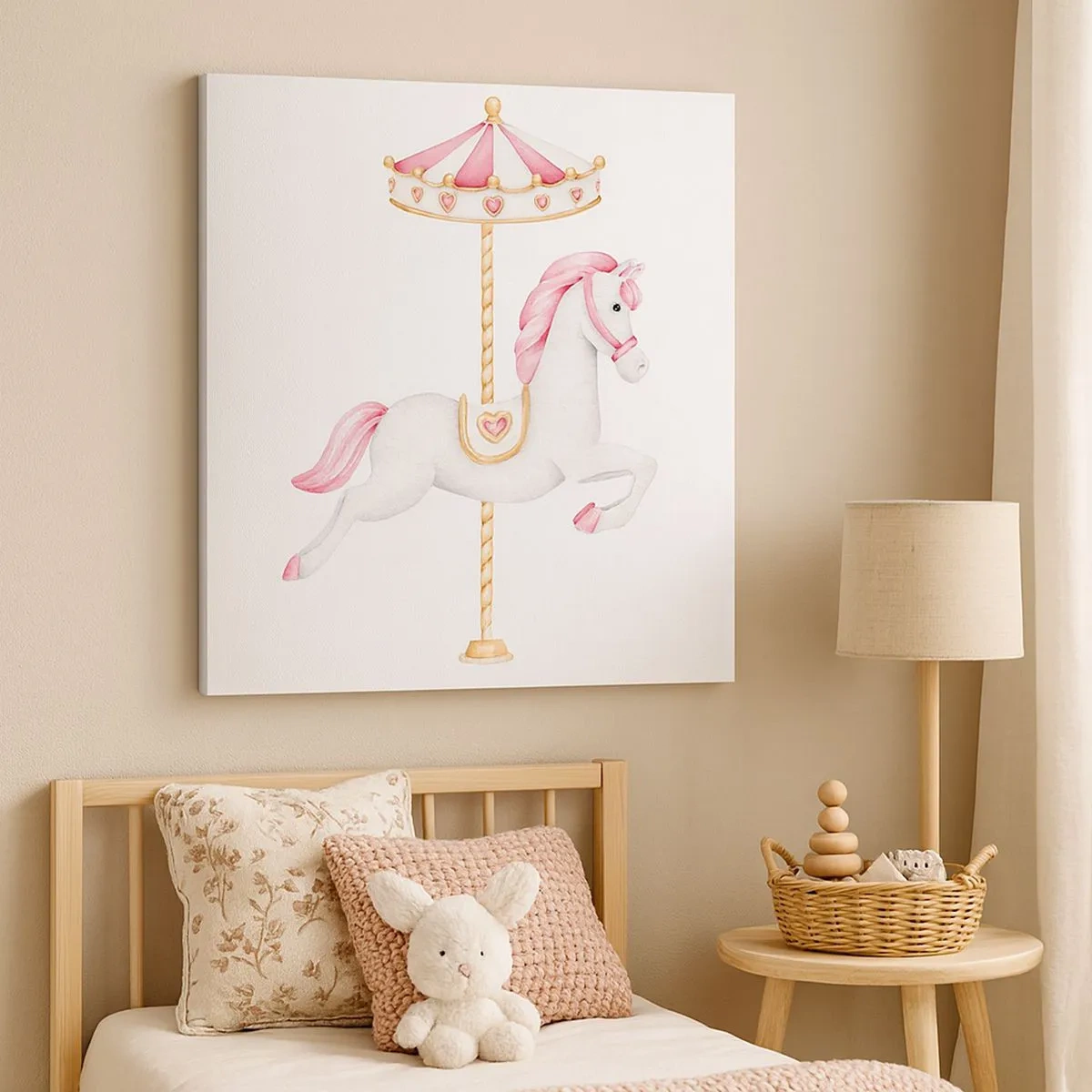 Obraz na płótnie - Ruszył z kopyta - 30x30 cm