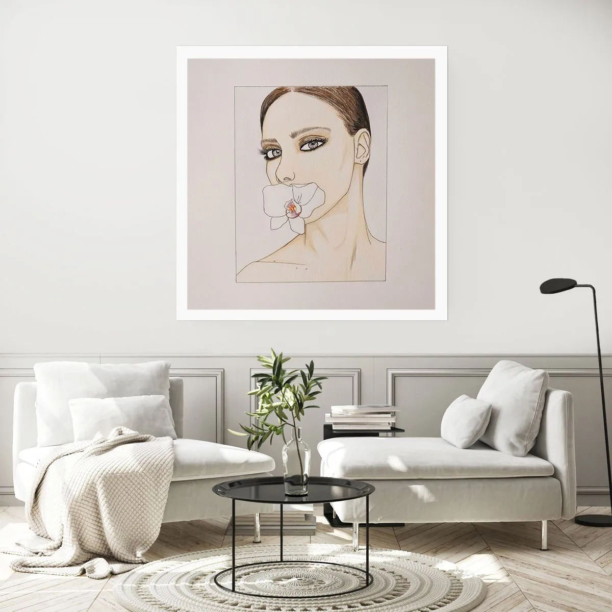 Plakat - Symbol elegancji i piękna - 40x40 cm