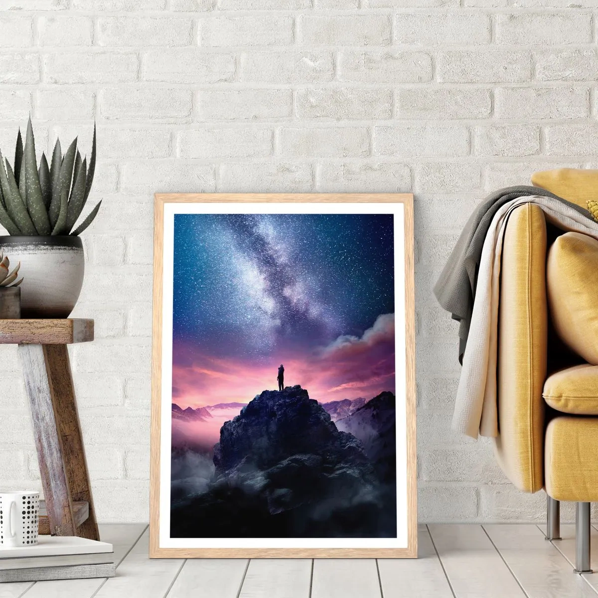 Plakat w ramie jasny dąb - I poczuł życie - 70x100 cm