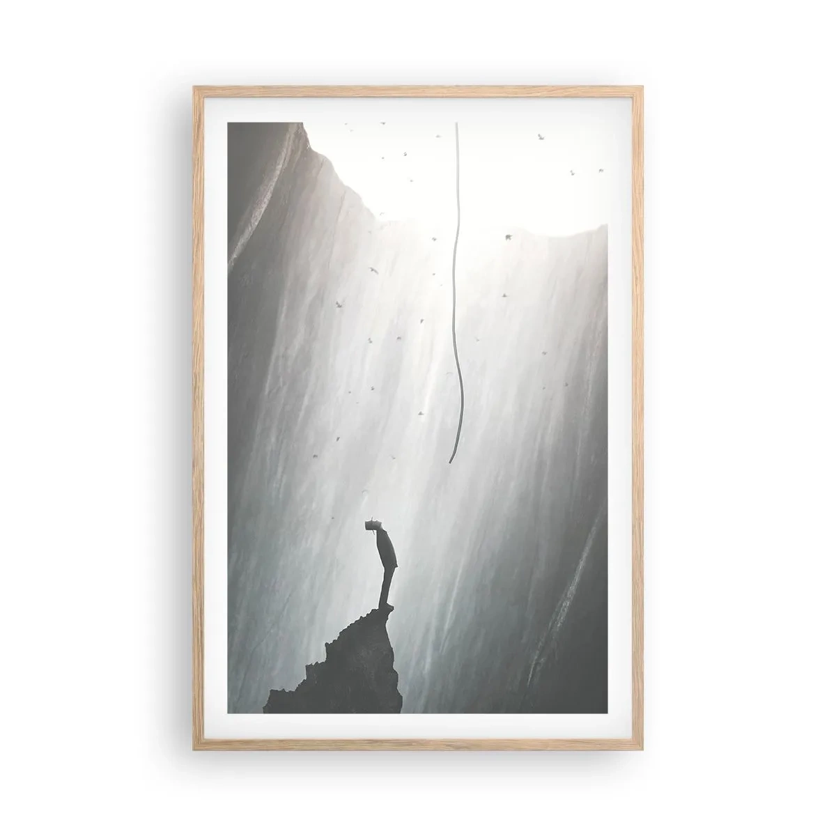 Plakat w ramie jasny dąb - Zawsze jest jakieś wyjście - 61x91 cm