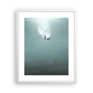 Plakat w białej ramie - W objęciach oceanu - 40x50 cm