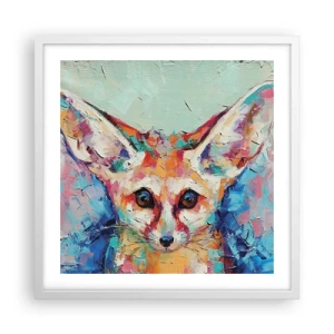 Plakat w białej ramie - Jesteście na mnie gotowi? - 50x50 cm