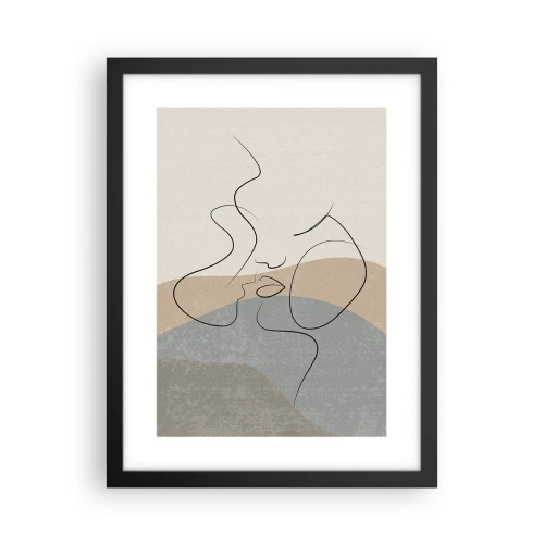 Plakat w czarnej ramie - Jak muśnięcie pędzlem - 30x40 cm