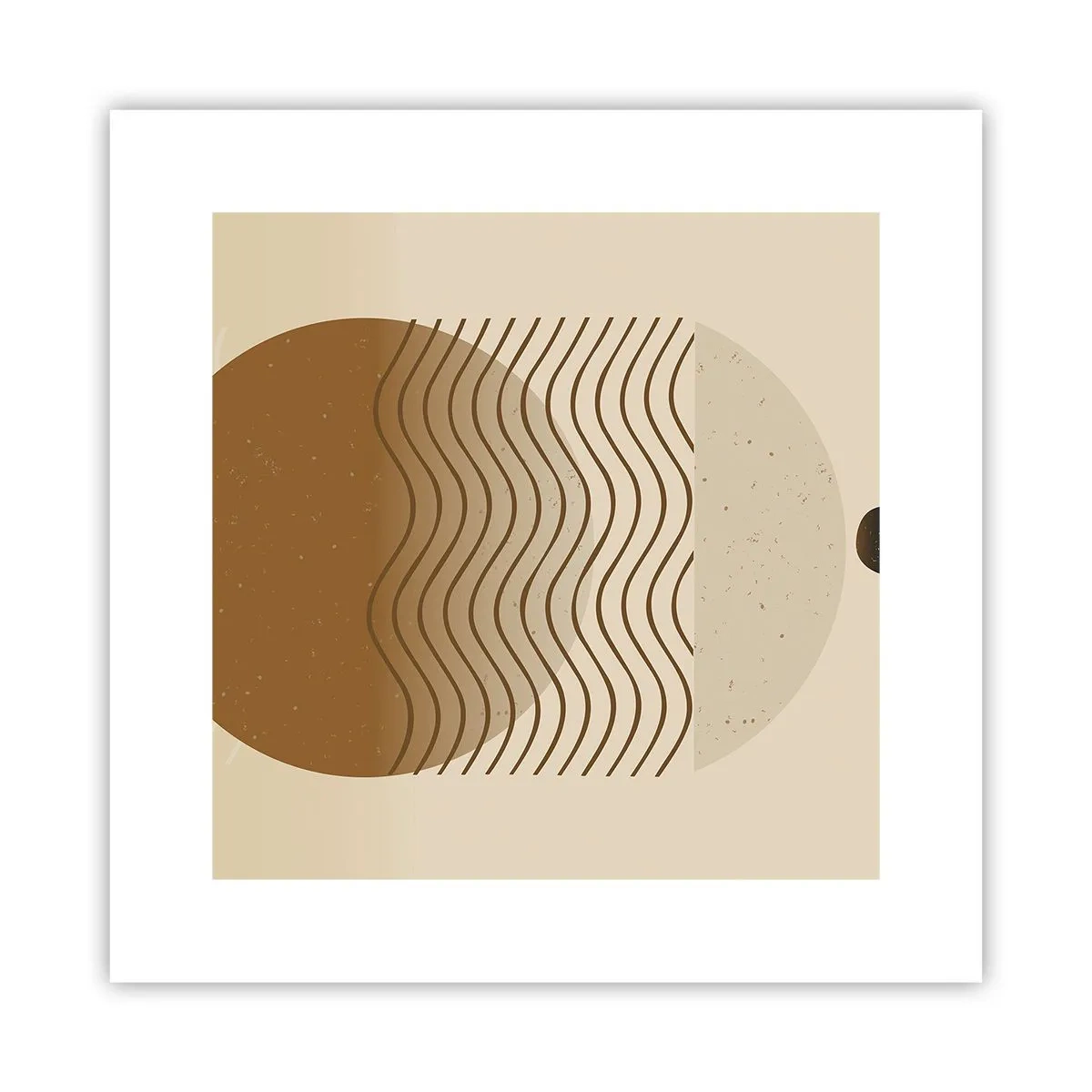 Plakat - O pochodzeniu figur geometrycznych - 30x30 cm