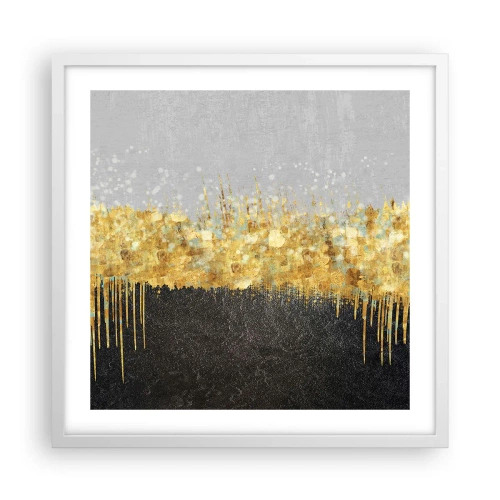 Plakat w białej ramie - W głąb i ku górze - 50x50 cm