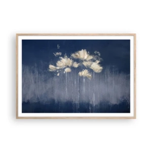 Plakat w ramie jasny dąb - Jak płatki na wietrze - 100x70 cm