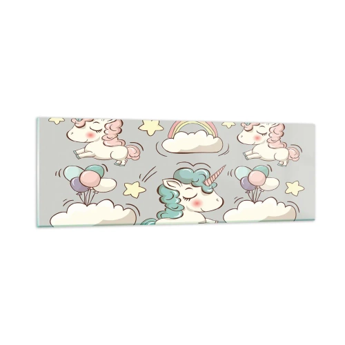 Obraz na szkle - Na pewno istnieją… - 90x30 cm