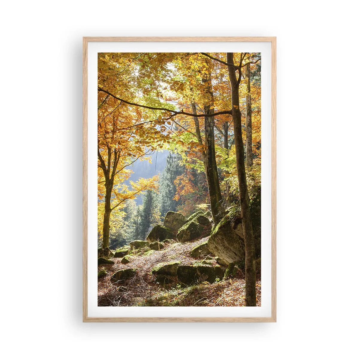 Plakat w ramie jasny dąb - Czas na odpoczynek - 61x91 cm