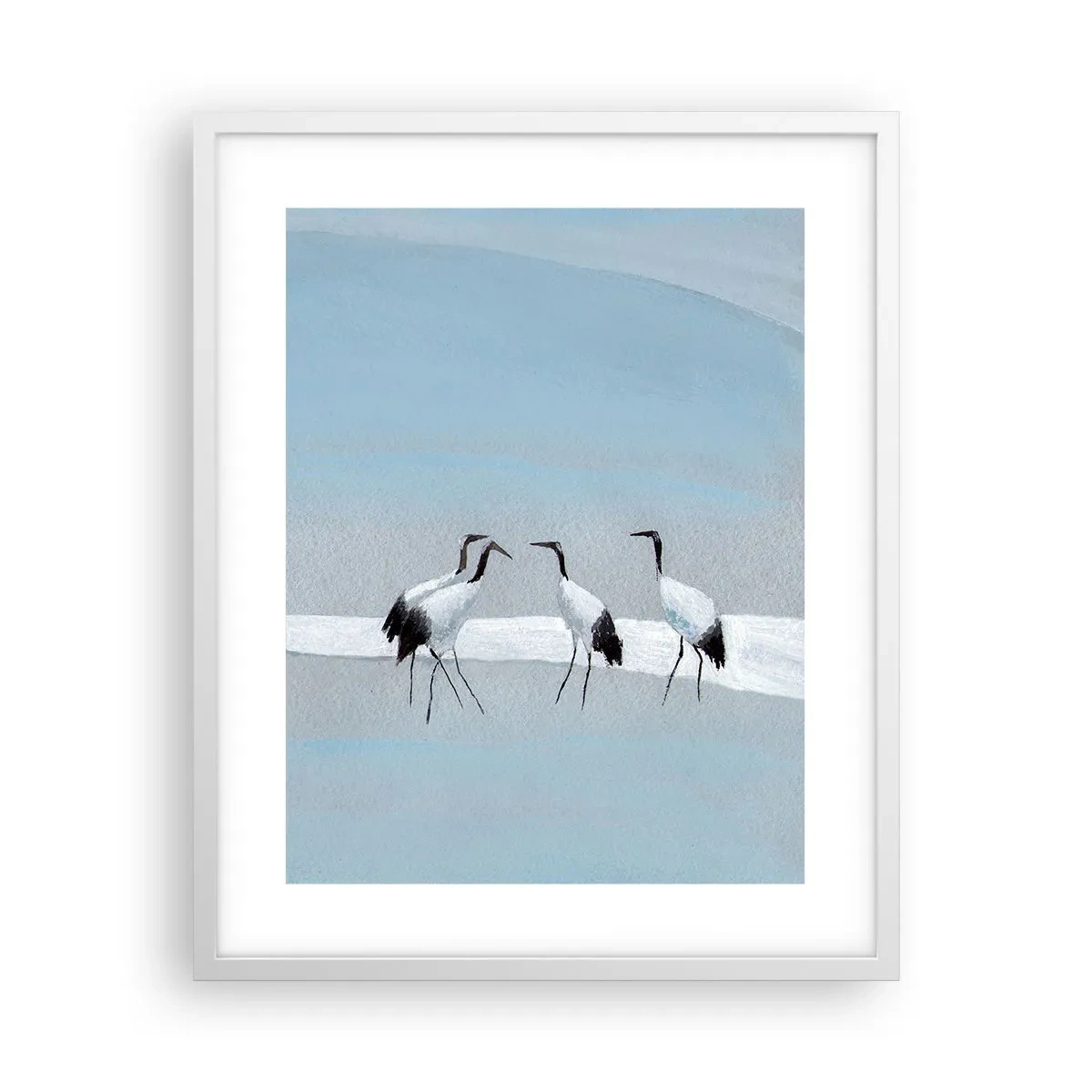 Plakat w białej ramie - Po gorącym dniu - 40x50 cm