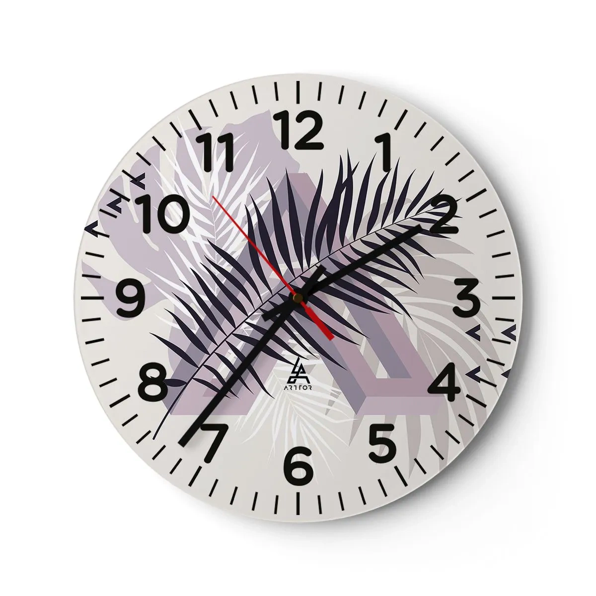 Zegar ścienny - Cień cienia - 40x40 cm