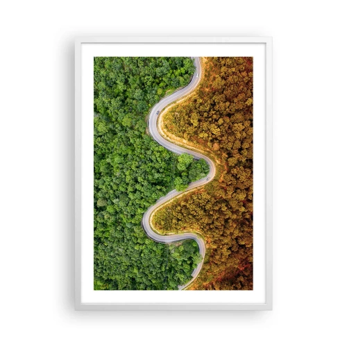 Plakat w białej ramie - Granice i przełomy - 50x70 cm