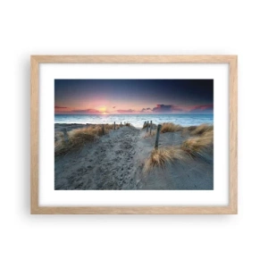 Plakat w ramie jasny dąb - Rozlałeś tęczę blasków promienistą… - 40x30 cm