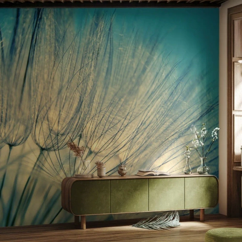 Fototapeta Premium Sand - W oczekiwaniu na wiatr - Dmuchawiec, Łąka, Natura - 450x315 cm