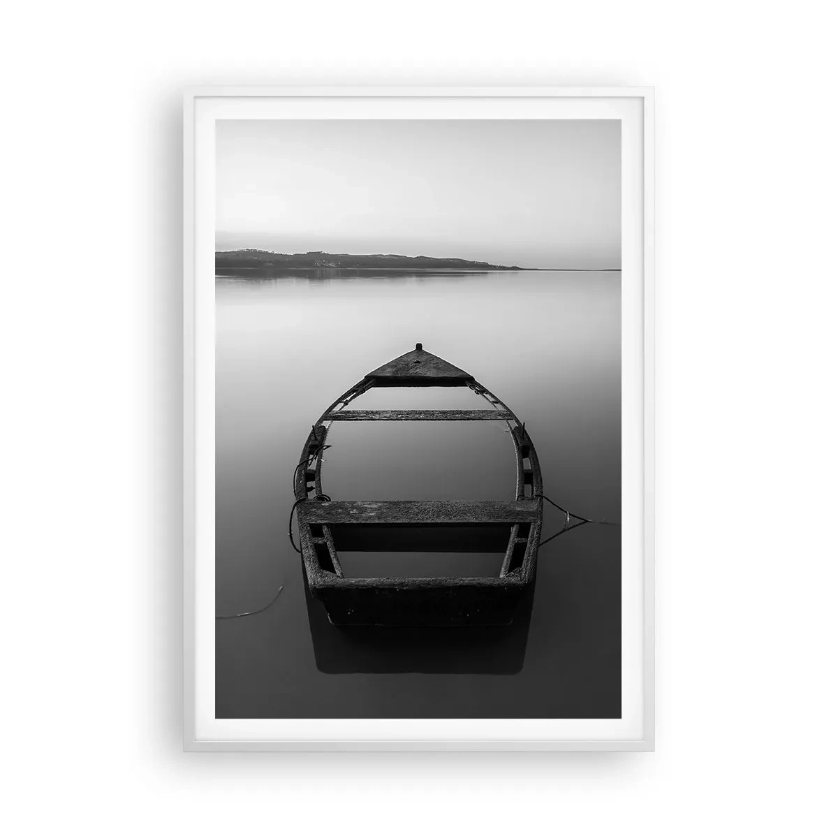 Plakat w białej ramie - Tęsknota i melancholia - 70x100 cm