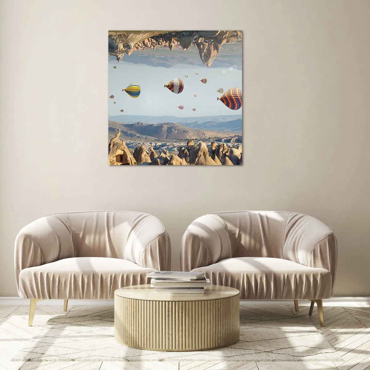 Obraz na szkle - Tu wszystko jest możliwe - 50x50 cm