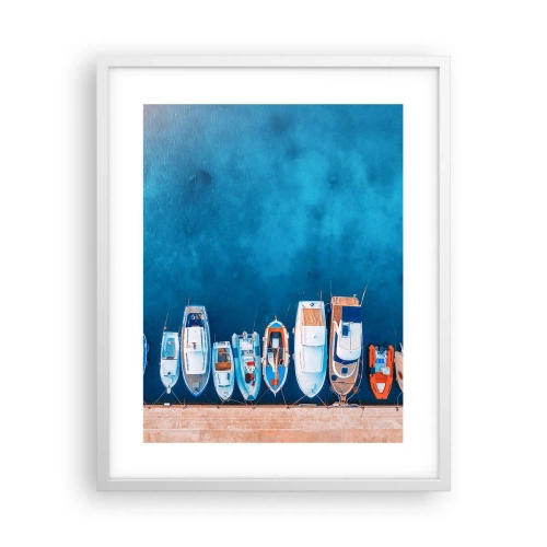 Plakat w białej ramie - W jednym rzędzie - 40x50 cm