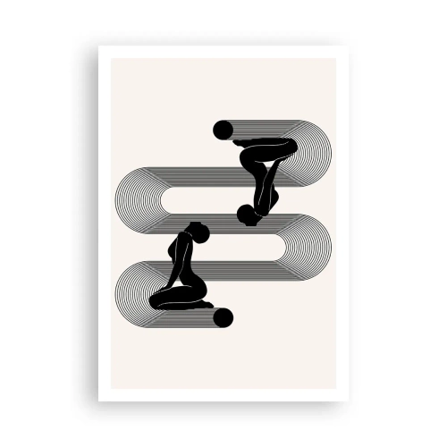 Plakat - Zmysłowa symetria - 70x100 cm