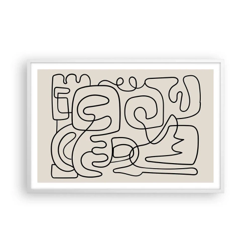 Plakat w białej ramie - Po śladzie - 91x61 cm